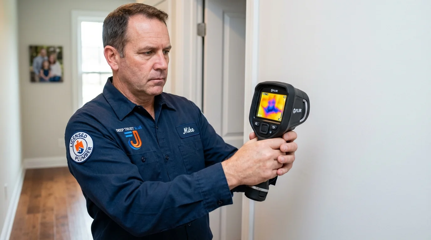 Thermal imaging leak detection by Johns Plumbing LLC in Montara
